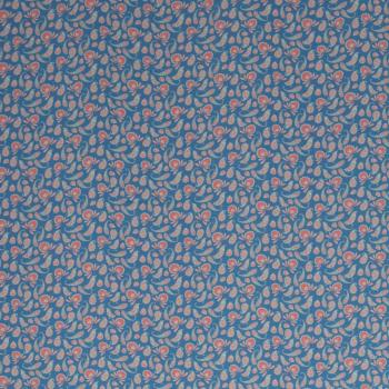 Paisley Bird by jolijou - Kleines Paisley Muster mit Vögel, himmelblau